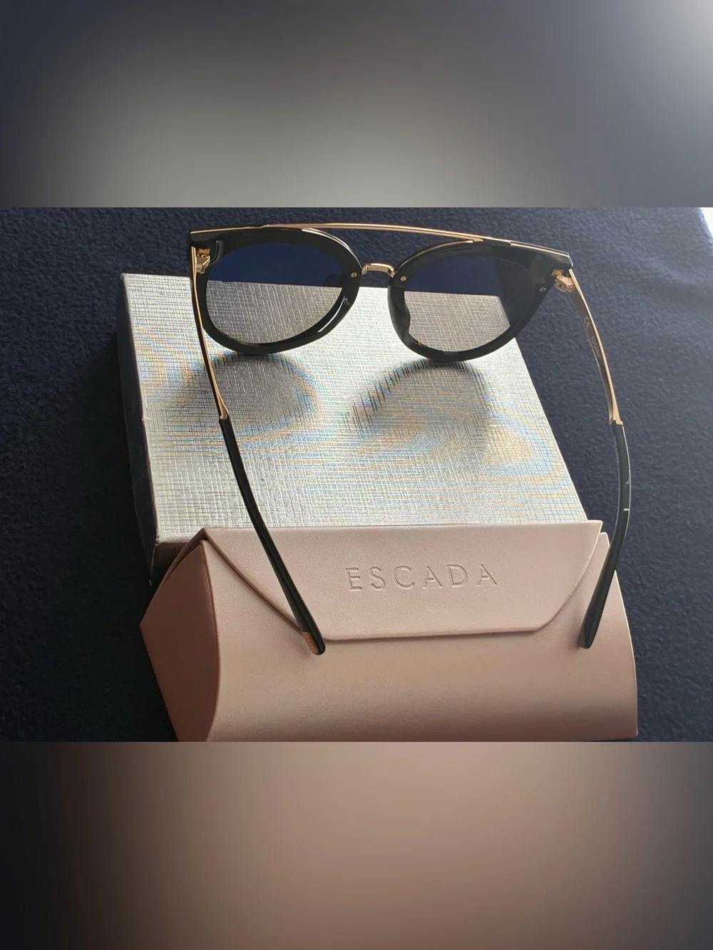 Escada Blue Lens Women's Sunglasses 64-15/145